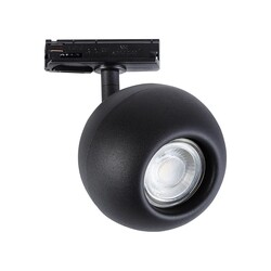 Triton spot sur rail monophasé noir, Deco