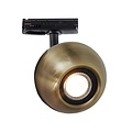 Fantasia Triton Schienenspot in Schwarz mit Bronze-Finish, geeignet für einphasige Schienensysteme, aus der Deco-Kollektion.