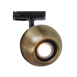 Triton railspot zwart met bronzen afwerking