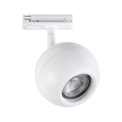 Triton 1L spot sur rail monophasé blanc, Deco