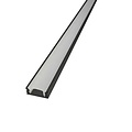 Fantasia XINIX recessed profile with cover for LED strip, 17x7x1000mm aluminium, black, for recessed mounting