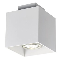 Kubo plafondlamp vierkant GU10 5W donker koperbruin