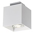 Fantasia Kubo Deckenleuchte weiß, quadratisches Aluminium, GU10 5W LED 400 Lumen 2700K warmweiß, dimmbar, 90x90x110mm