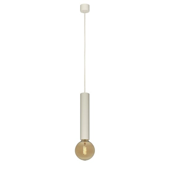 Fantasia Taboo pendant lamp with one E27 fitting, beige finish, from the Deco collection