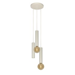 Taboo pendant lamp 3-light beige - Deco collection