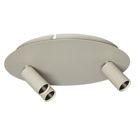 Fantasia ORYX, plafón redondo con 3 puntos de luz en beige, de la colección Deco.