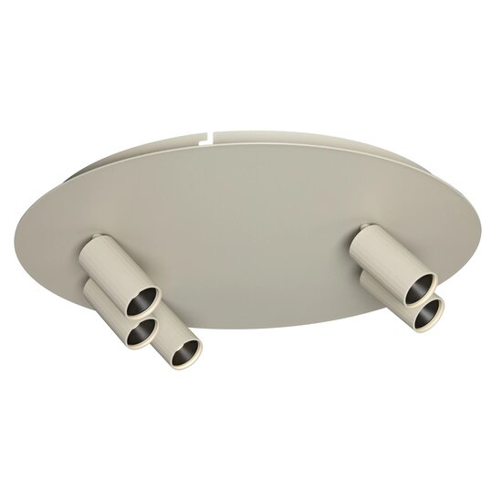 Fantasia ORYX runde Deckenlampe mit 5 Lichtpunkten in Beige, aus der Deco-Kollektion
