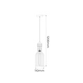 Fantasia Bizum pendant light with E27 socket (bulb not included), black and copper steel, length 1200mm, diameter 110mm, IP20