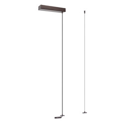 Premium LINIAL Suspension for Surface Driver - 1 Phase Rail System / Rail Lighting - Smart - 48V Track - Matte Black Chrome