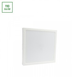 ALGINE SURFACE DOWNLIGHT 24W NW 230V 120DEG IP20 IK06 288X288X38MM WHITE SQUARE