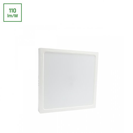 Spectrum LED ALGINE SURFACE DOWNLIGHT 24W NW 230V 120DEG IP20 IK06 288X288X38MM WHITE SQUARE - Perfecte verlichting voor elke ruimte