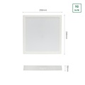 Spectrum LED ALGINE SURFACE DOWNLIGHT 24W NW 230V 120DEG IP20 IK06 288X288X38MM WHITE SQUARE - Perfecte verlichting voor elke ruimte