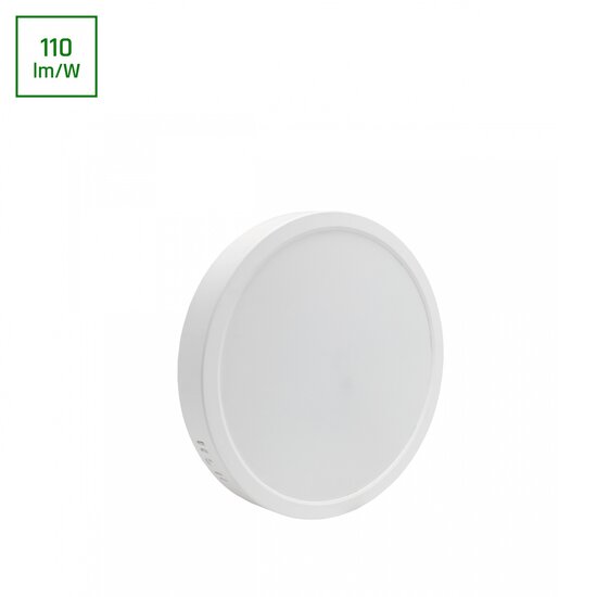 Spectrum LED ALGINE SURFACE DOWNLIGHT 24W NW 230V 120DEG IP20 IK06 288X38MM WHITE ROUND - Perfecte verlichting voor elke ruimte