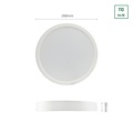 Spectrum LED ALGINE SURFACE DOWNLIGHT 24W NW 230V 120DEG IP20 IK06 288X38MM WHITE ROUND - Perfecte verlichting voor elke ruimte