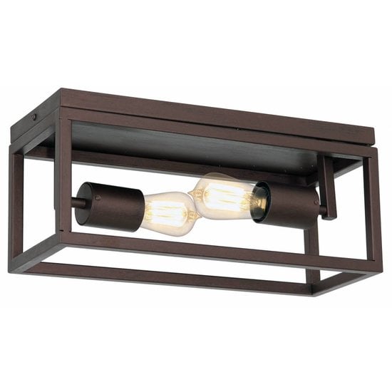 Fantasia Kago ceiling lamp black, steel, 2x E27 (bulb not included), 400 x 200 x 175 mm, IP20