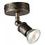 Fantasia Stuga ceiling lamp on rod with GU10 fitting, rust colour, dimmable LED spot 5W, 400 lumens, 2700K