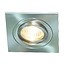 Recessed spot square GU10 without lamp white or gray 92mm