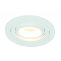Fantasia foco empotrable GU10 redondo, orientable, aluminio blanco o gris, diámetro 92 mm, sin lámpara