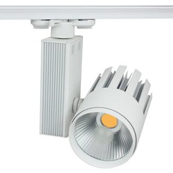 Luminaria de riel LED 25W blanco showroom moderno