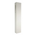 Fantasia Corner weißer LED-Gartenpfosten, 650mm hoch, 5W integriert, 400 Lumen, IP54, Aluminium