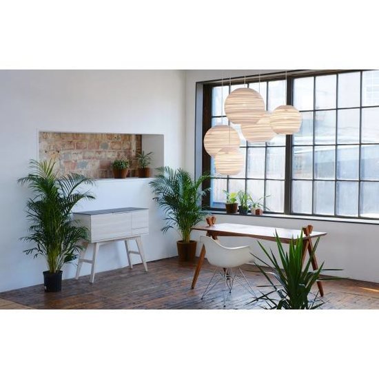 Hanging lamp cardboard white or beige design ball Ø 26cm E27