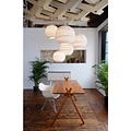 Hanging lamp cardboard white or beige design ball Ø 26cm E27