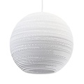 Hanging lamp cardboard white or beige design ball Ø 36cm E27