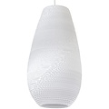 Lampe suspendue carton blanc ou beige design vase Ø 36cm E27
