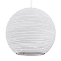 Hängelampenkugel in weißem oder beigem Design aus großem Karton Ø 82 cm E27