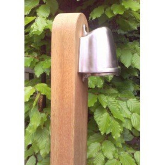 Authentage Garden post tropical wood rural bronze, chrome, nickel or brushed brass GU10