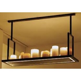 Lámpara colgante Authentage con velas bronce rural 12 x LED 125cm