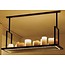 Hanglamp met kaarsen 16 x LED design landelijk wit, brons