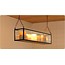 Authentage Lampe suspendue avec bougies LED 11 bougies 1,25m verre rural