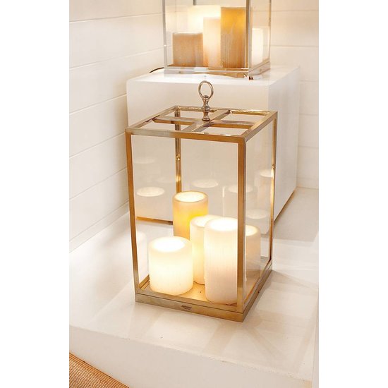 Authentage Lampara de mesa diseño estilo country LED 5 velas 450mm H