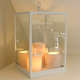 Lampara de mesa diseño estilo country LED 5 velas 450mm H