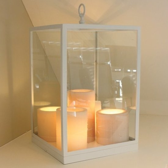 Authentage Lampara de mesa diseño estilo country LED 5 velas 450mm H