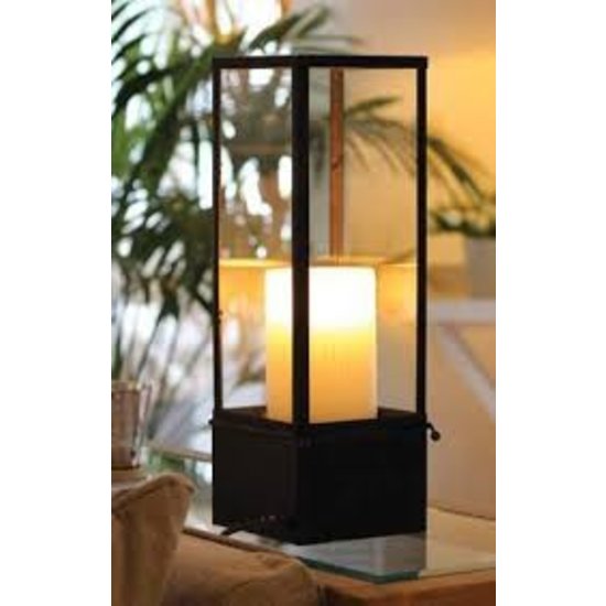 Authentage Lampe de table style rural design LED 1 bougie largeur 450mm