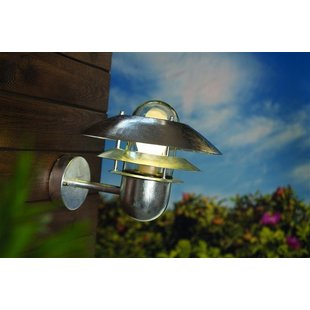 Outdoor wall light fixture metal IP54 E27 240mm high