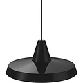 Luminaire suspendu noir ou blanc rond E27 350mm Ø