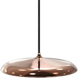 Hanglamp koper, zilver, zwart en mat grijs of wit LED rond 14W 250mm Ø