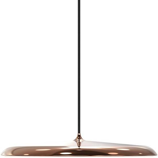 Pendelleuchte rund LED grau, beige, schwarz oder kupfer 24W 400mm Ø