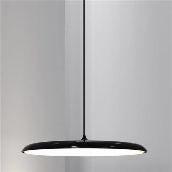 Luminaire suspendu LED rond gris, beige, noir ou cuivre 24W 400mm Ø