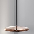 Suspension Artist beige LED ronde 24W 400mm Ø, 2268 lumens, 2700K blanc chaud, dimmable, IP20