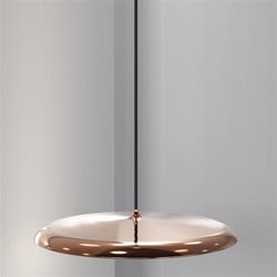 Suspension Artist beige LED ronde 24W 400mm Ø dimmable
