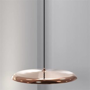 Pendant light round LED grey, beige, black or copper 24W 400mm Ø