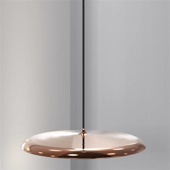 Nordlux Suspension Artist beige LED ronde 24W 400mm Ø, 2268 lumens, 2700K blanc chaud, dimmable, IP20