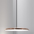 Pendant light round LED grey, beige, black or copper 24W 400mm Ø