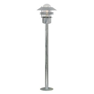 Lampadaire exterieur cuivre, galvanisé ou inox 920mm haut