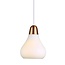 Hanglamp koper, staal glas peer E27 160mm Ø