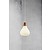 Pendant light copper, steel glass pear E27 160mm Ø